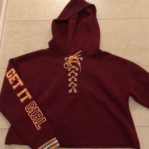 ‘Get It Girl’ Cropped Hoodie
